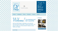 Desktop Screenshot of fairmountpetshoppe.com